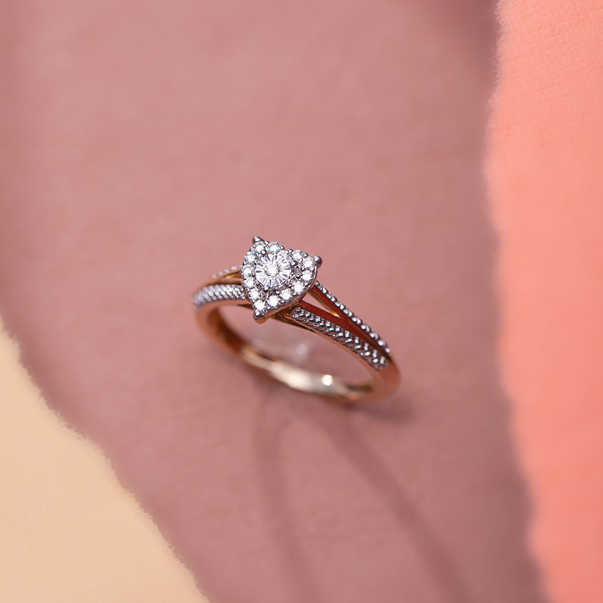 Ilda Miracle Plate Heart Diamond Ring - Image 3