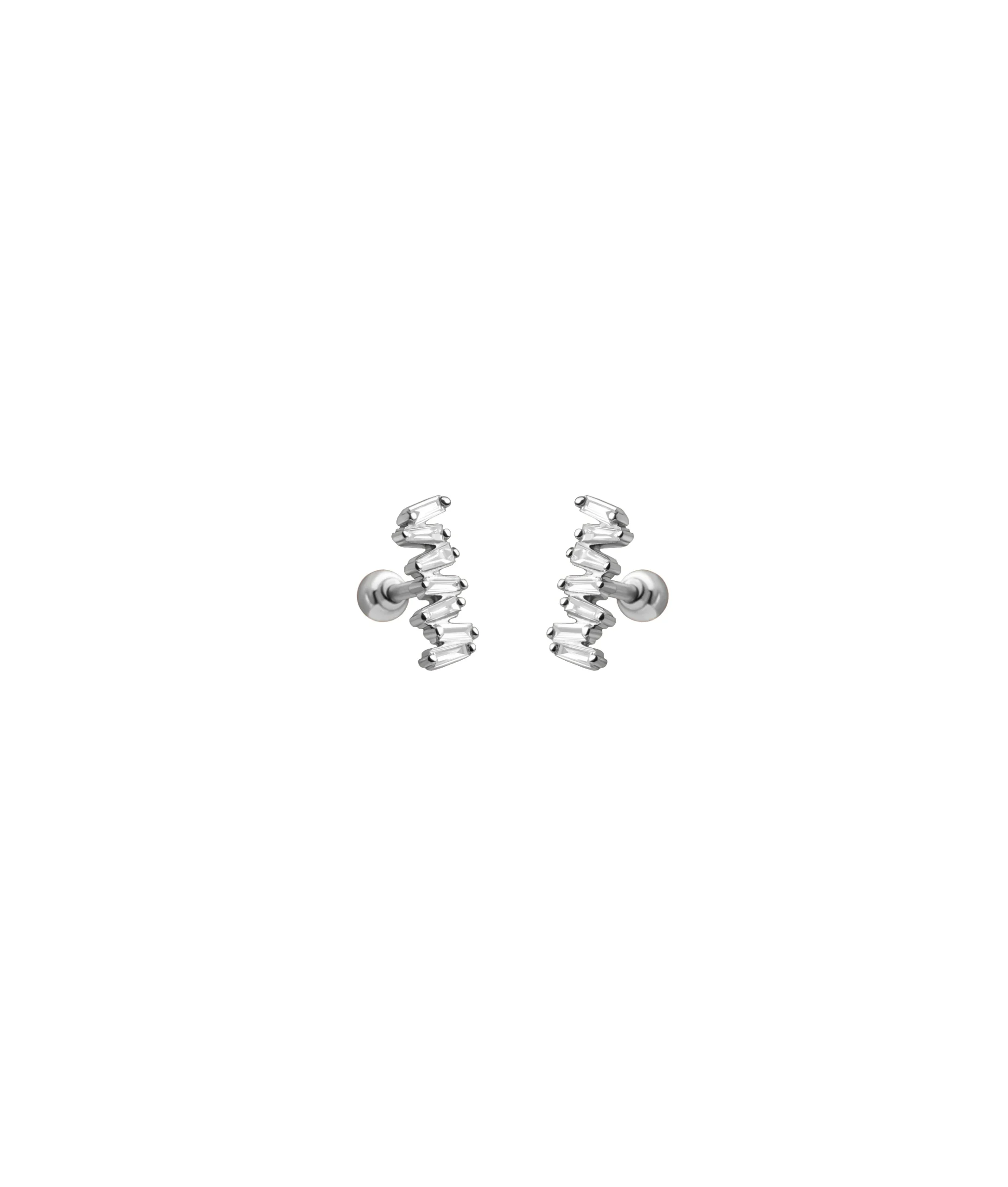 Baguette Diamond Studs - Image 2