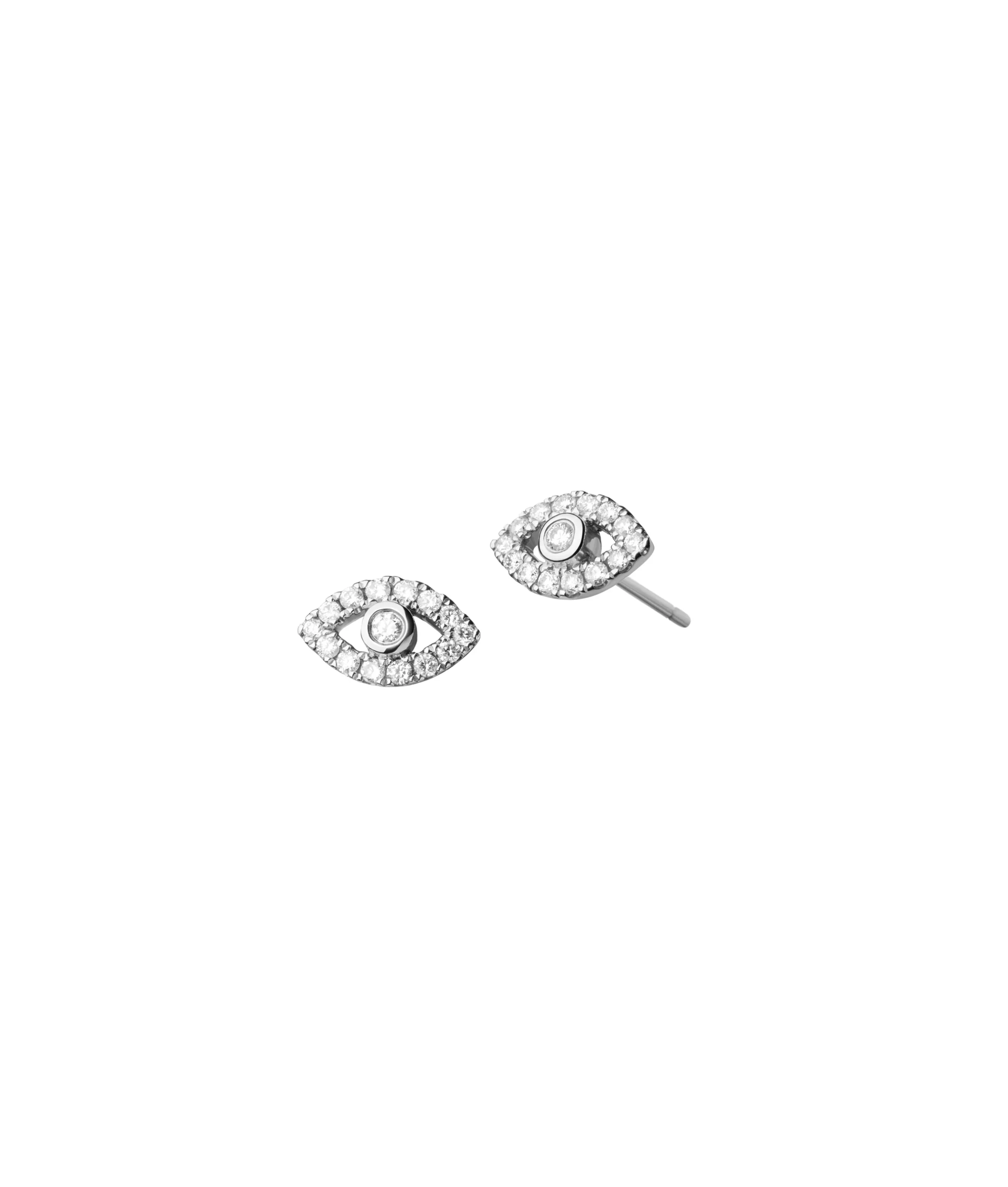 Evil Eye Diamond Earrings - Image 2