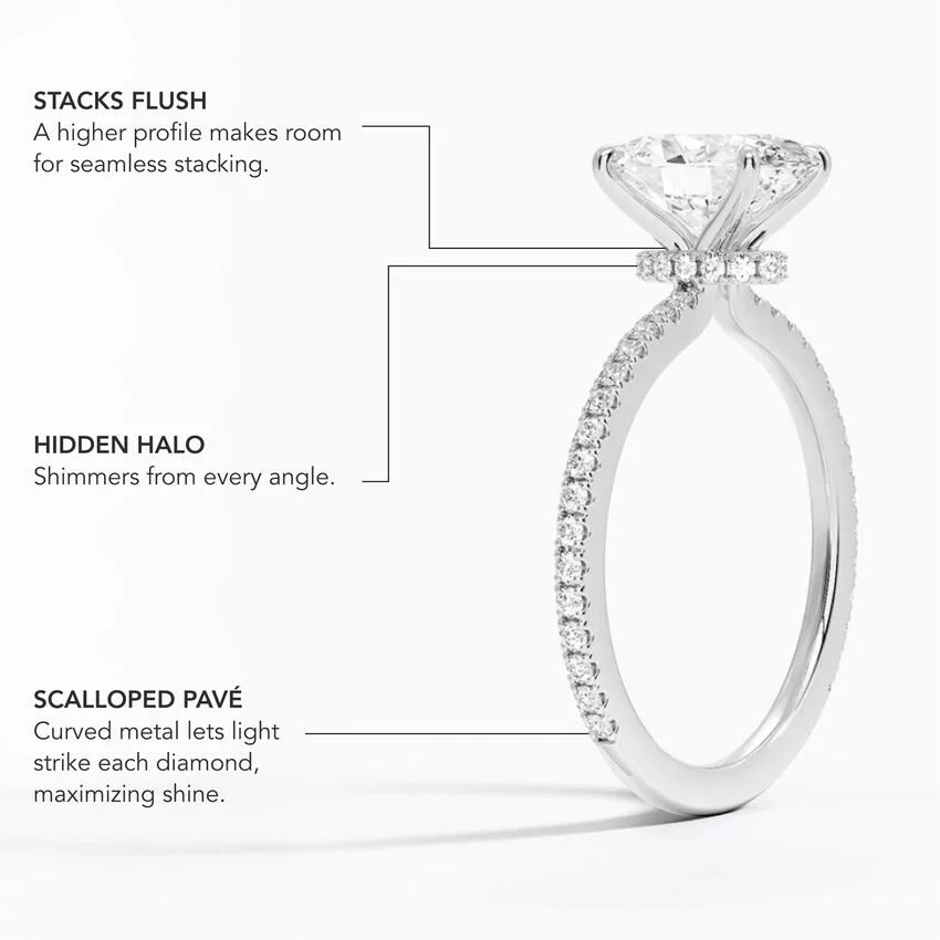 Demi Three-Quarter Coverage Diamond Ring (1/3 ct. tw.) in 18K White Gold - Image 4