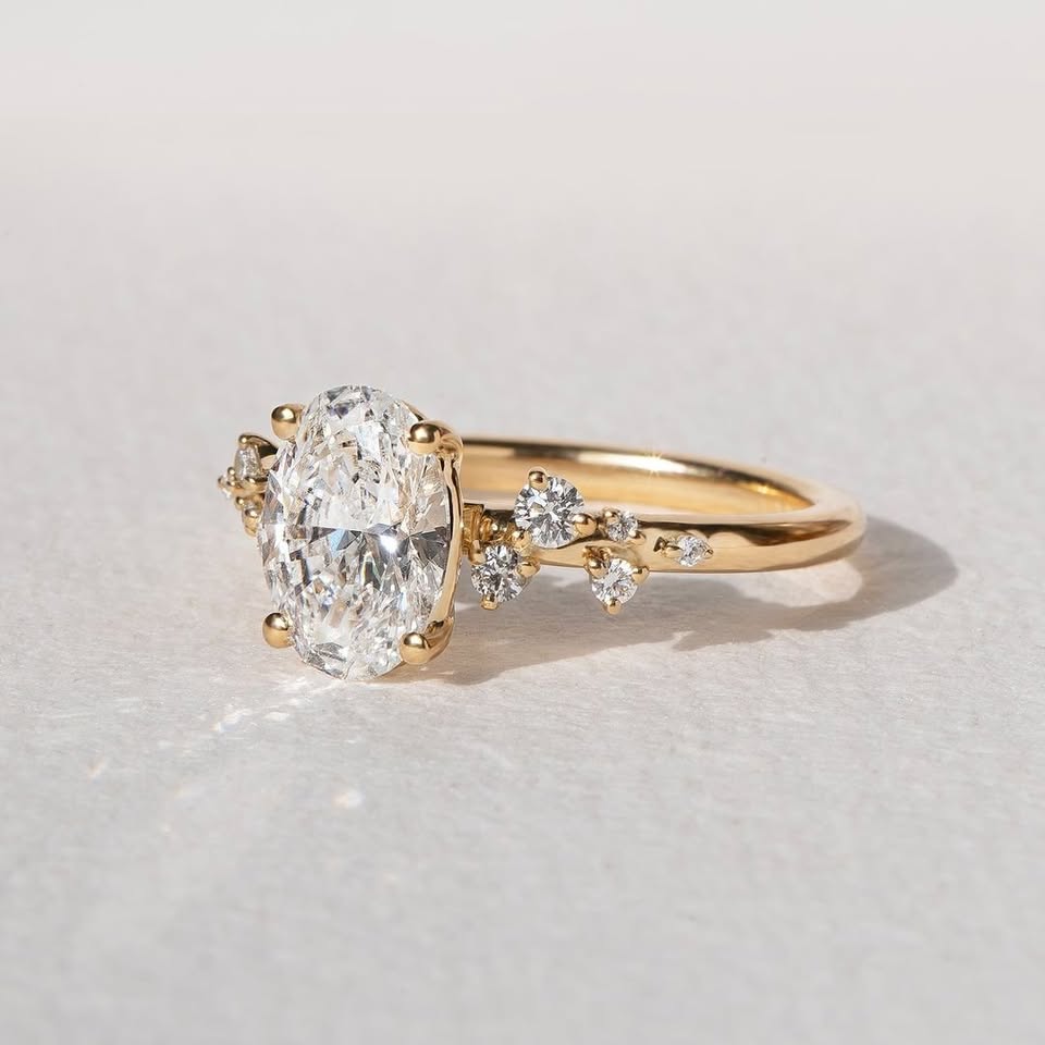 Morning star Engagement Ring